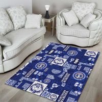 Northern Mariana Islands Magof Nochebuena Area Rug Pacific Patchwork Xmas Vibes - Polynesian Pride