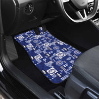 Northern Mariana Islands Magof Nochebuena Car Mats Pacific Patchwork Xmas Vibes - Polynesian Pride