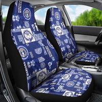 Northern Mariana Islands Magof Nochebuena Car Seat Cover Pacific Patchwork Xmas Vibes - Polynesian Pride