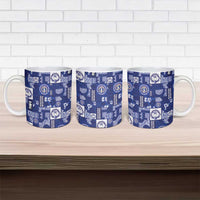 Northern Mariana Islands Magof Nochebuena Ceramic Mug Pacific Patchwork Xmas Vibes - Polynesian Pride