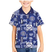 Northern Mariana Islands Magof Nochebuena Family Matching Mermaid Dress and Hawaiian Shirt Pacific Patchwork Xmas Vibes - Polynesian Pride