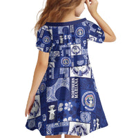 Northern Mariana Islands Magof Nochebuena Family Matching Off The Shoulder Long Sleeve Dress and Hawaiian Shirt Pacific Patchwork Xmas Vibes - Polynesian Pride