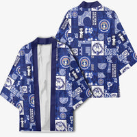 Northern Mariana Islands Magof Nochebuena Kimono Pacific Patchwork Xmas Vibes - Polynesian Pride