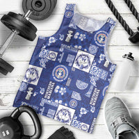 Northern Mariana Islands Magof Nochebuena Men Tank Top Pacific Patchwork Xmas Vibes - Polynesian Pride