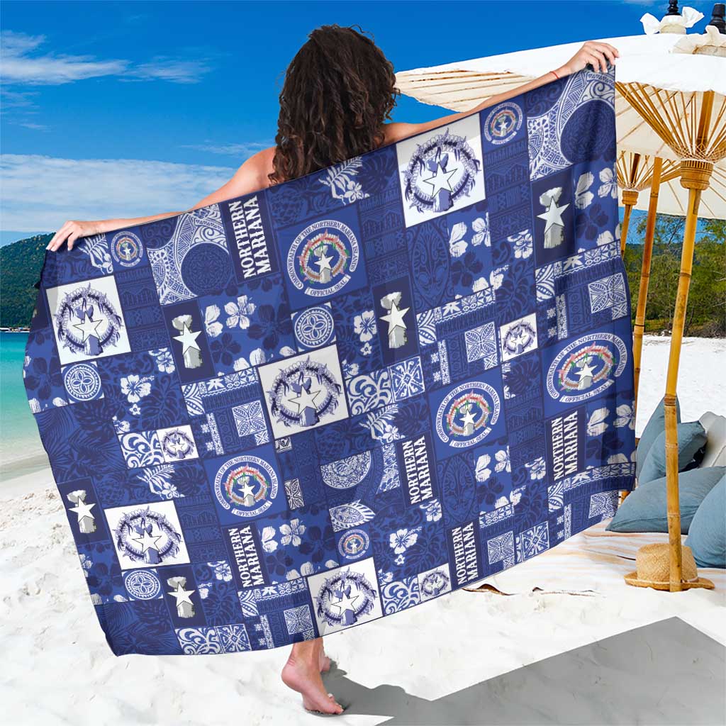 Northern Mariana Islands Magof Nochebuena Sarong Pacific Patchwork Xmas Vibes - Polynesian Pride
