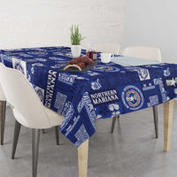 Northern Mariana Islands Magof Nochebuena Tablecloth Pacific Patchwork Xmas Vibes - Polynesian Pride