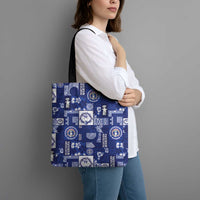 Northern Mariana Islands Magof Nochebuena Tote Bag Pacific Patchwork Xmas Vibes - Polynesian Pride