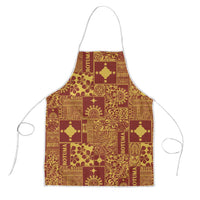 Rotuma Faiakse'ea 'e Kirisimasi Apron Pacific Patchwork Xmas Vibes - Polynesian Pride