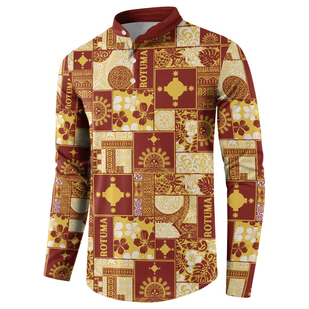 Rotuma Faiakse'ea 'e Kirisimasi Button Sweatshirt Pacific Patchwork Xmas Vibes - Polynesian Pride