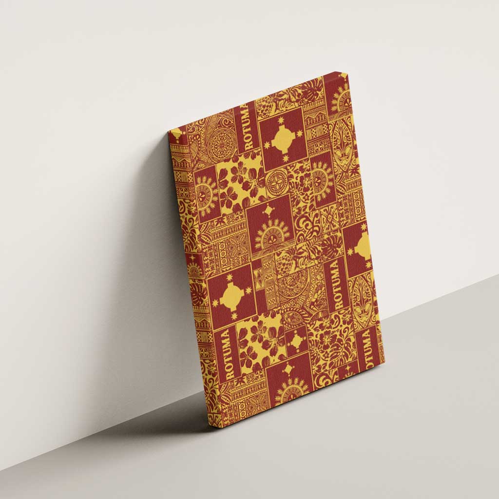 Rotuma Faiakse'ea 'e Kirisimasi Canvas Wall Art Pacific Patchwork Xmas Vibes - Polynesian Pride