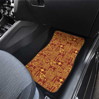 Rotuma Faiakse'ea 'e Kirisimasi Car Mats Pacific Patchwork Xmas Vibes - Polynesian Pride