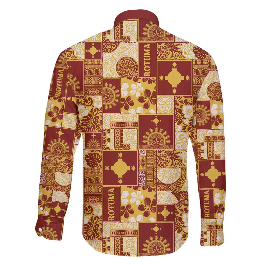 Rotuma Faiakse'ea 'e Kirisimasi Family Matching Off Shoulder Maxi Dress and Hawaiian Shirt Pacific Patchwork Xmas Vibes - Polynesian Pride