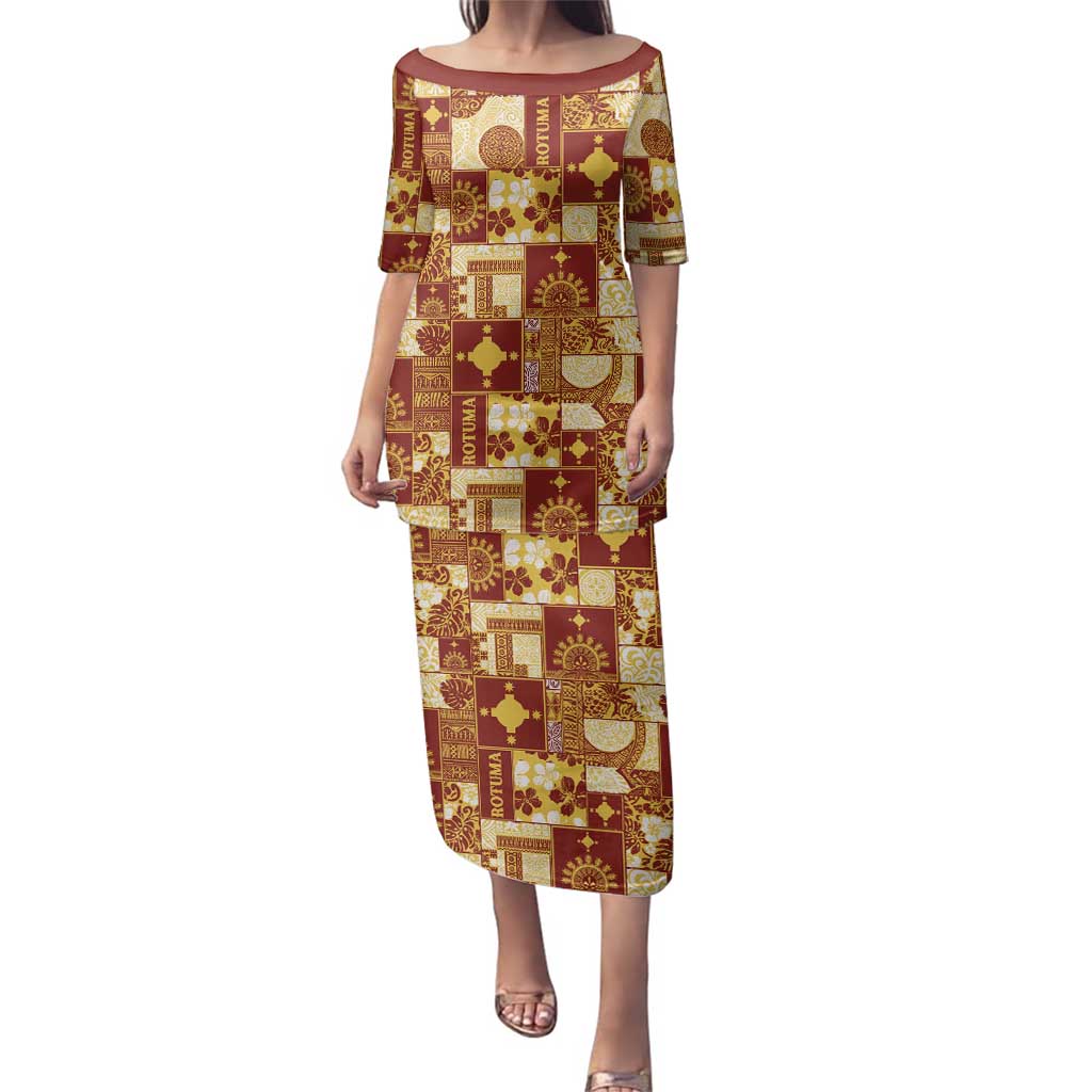 Rotuma Faiakse'ea 'e Kirisimasi Family Matching Puletasi and Hawaiian Shirt Pacific Patchwork Xmas Vibes - Polynesian Pride