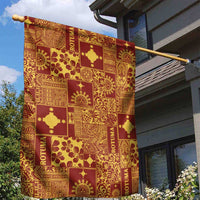 Rotuma Faiakse'ea 'e Kirisimasi Garden Flag Pacific Patchwork Xmas Vibes - Polynesian Pride