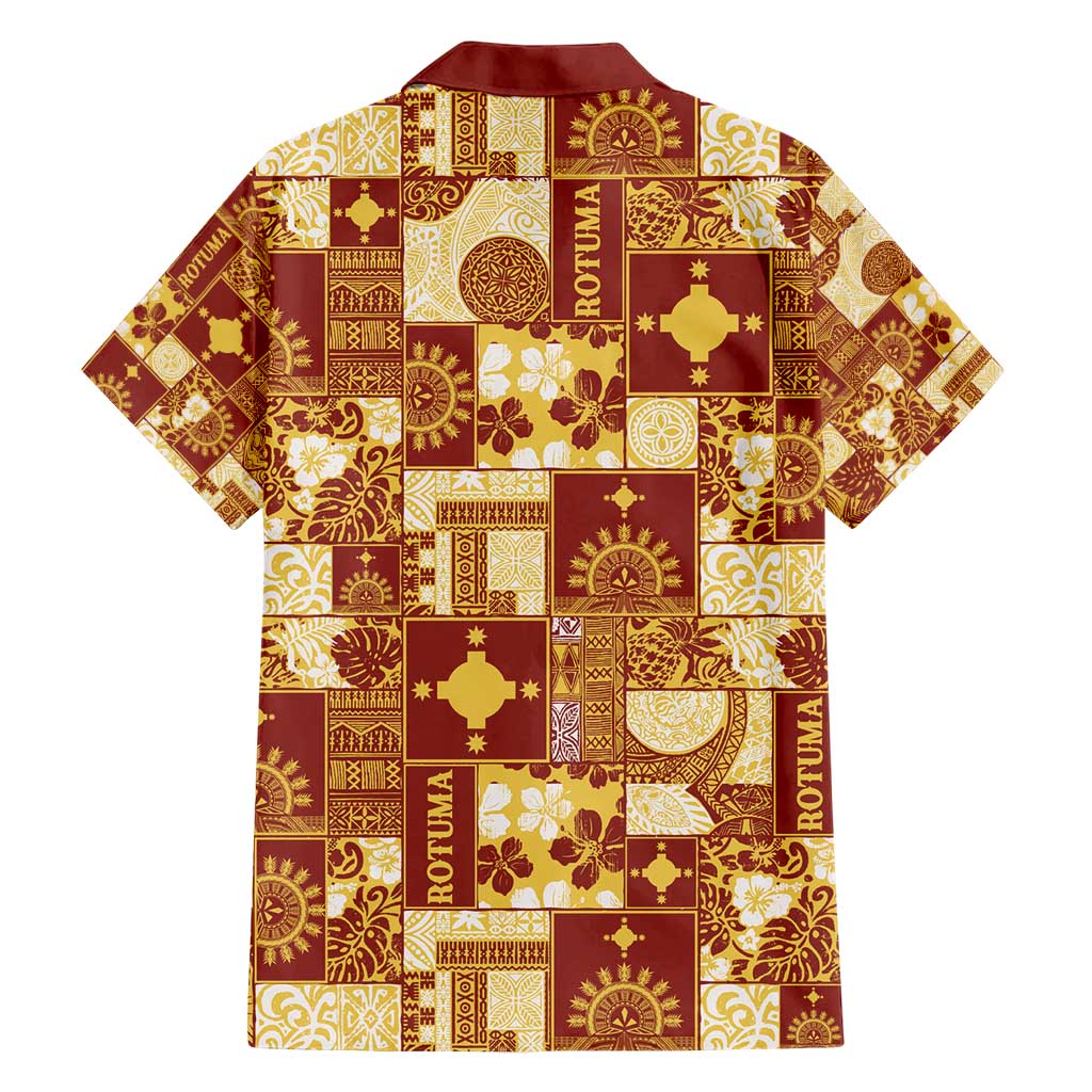 Rotuma Faiakse'ea 'e Kirisimasi Hawaiian Shirt Pacific Patchwork Xmas Vibes - Polynesian Pride