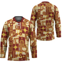 Rotuma Faiakse'ea 'e Kirisimasi Hockey Jersey Pacific Patchwork Xmas Vibes - Polynesian Pride