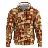 Rotuma Faiakse'ea 'e Kirisimasi Hoodie Pacific Patchwork Xmas Vibes - Polynesian Pride