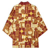 Rotuma Faiakse'ea 'e Kirisimasi Kimono Pacific Patchwork Xmas Vibes - Polynesian Pride