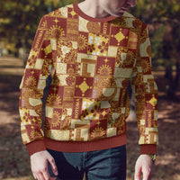 Rotuma Faiakse'ea 'e Kirisimasi Ugly Christmas Sweater Pacific Patchwork Xmas Vibes - Polynesian Pride