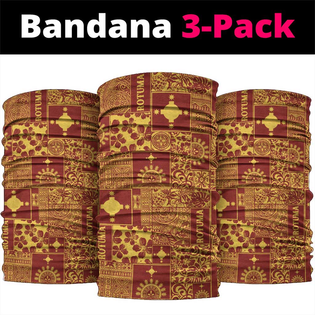 Rotuma Faiakse'ea 'e Kirisimasi Neck Gaiter Pacific Patchwork Xmas Vibes - Polynesian Pride