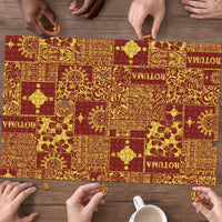 Rotuma Faiakse'ea 'e Kirisimasi Puzzle Pacific Patchwork Xmas Vibes - Polynesian Pride