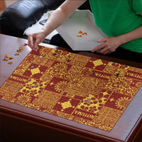 Rotuma Faiakse'ea 'e Kirisimasi Puzzle Pacific Patchwork Xmas Vibes - Polynesian Pride