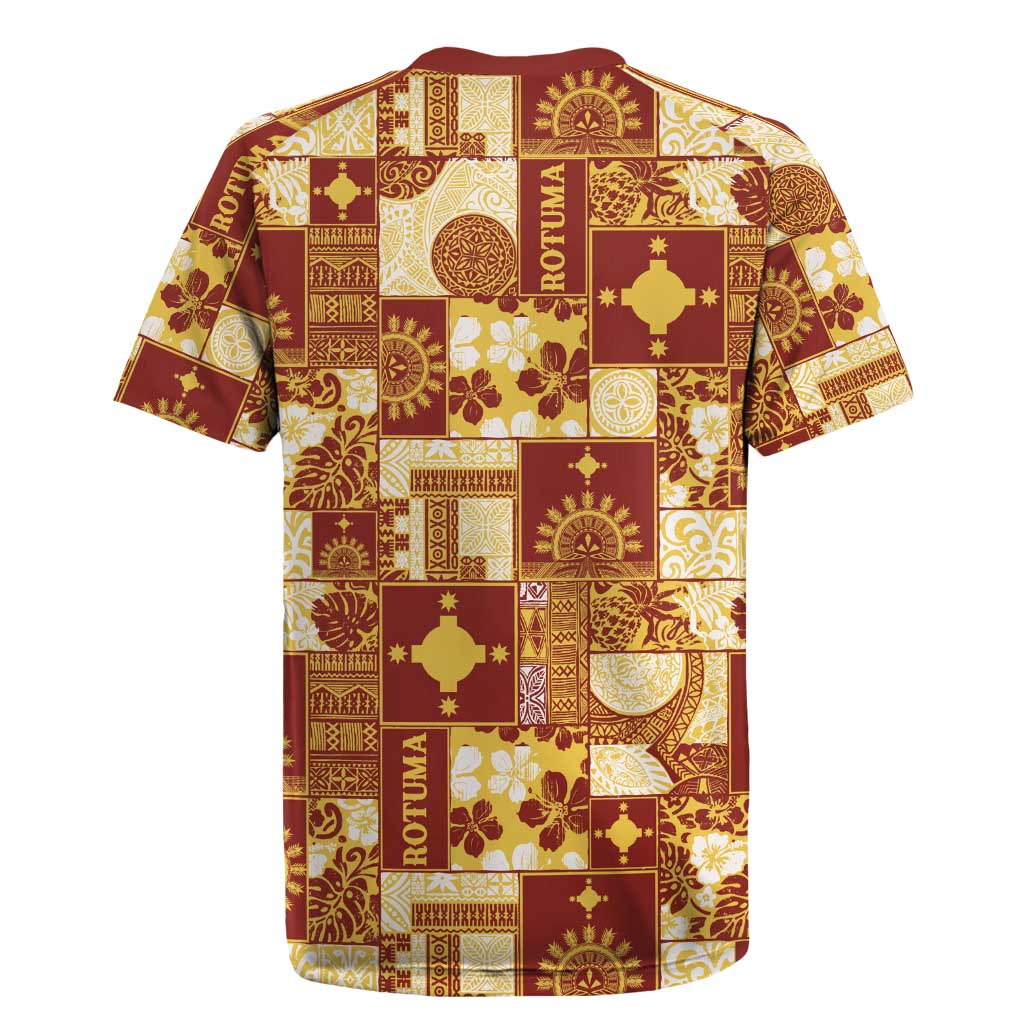 Rotuma Faiakse'ea 'e Kirisimasi Rugby Jersey Pacific Patchwork Xmas Vibes - Polynesian Pride