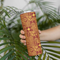 Rotuma Faiakse'ea 'e Kirisimasi Skinny Tumbler Pacific Patchwork Xmas Vibes - Polynesian Pride