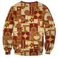 Rotuma Faiakse'ea 'e Kirisimasi Sweatshirt Pacific Patchwork Xmas Vibes - Polynesian Pride