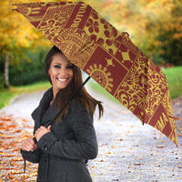 Rotuma Faiakse'ea 'e Kirisimasi Umbrella Pacific Patchwork Xmas Vibes - Polynesian Pride