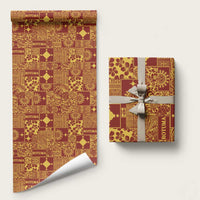 Rotuma Faiakse'ea 'e Kirisimasi Wrapping Paper Pacific Patchwork Xmas Vibes - Polynesian Pride