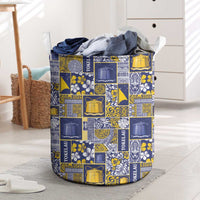 Tokelau Manuia te Kilihimahi Laundry Basket Pacific Patchwork Xmas Vibes - Polynesian Pride