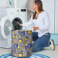 Tokelau Manuia te Kilihimahi Laundry Basket Pacific Patchwork Xmas Vibes - Polynesian Pride