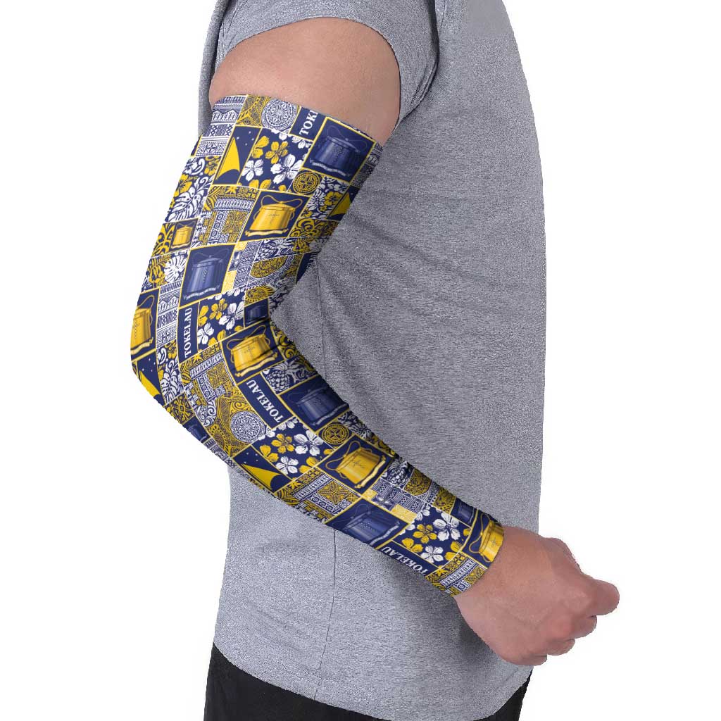 Tokelau Manuia te Kilihimahi Arm Sleeves Pacific Patchwork Xmas Vibes - Polynesian Pride