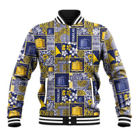 Tokelau Manuia te Kilihimahi Baseball Jacket Pacific Patchwork Xmas Vibes - Polynesian Pride