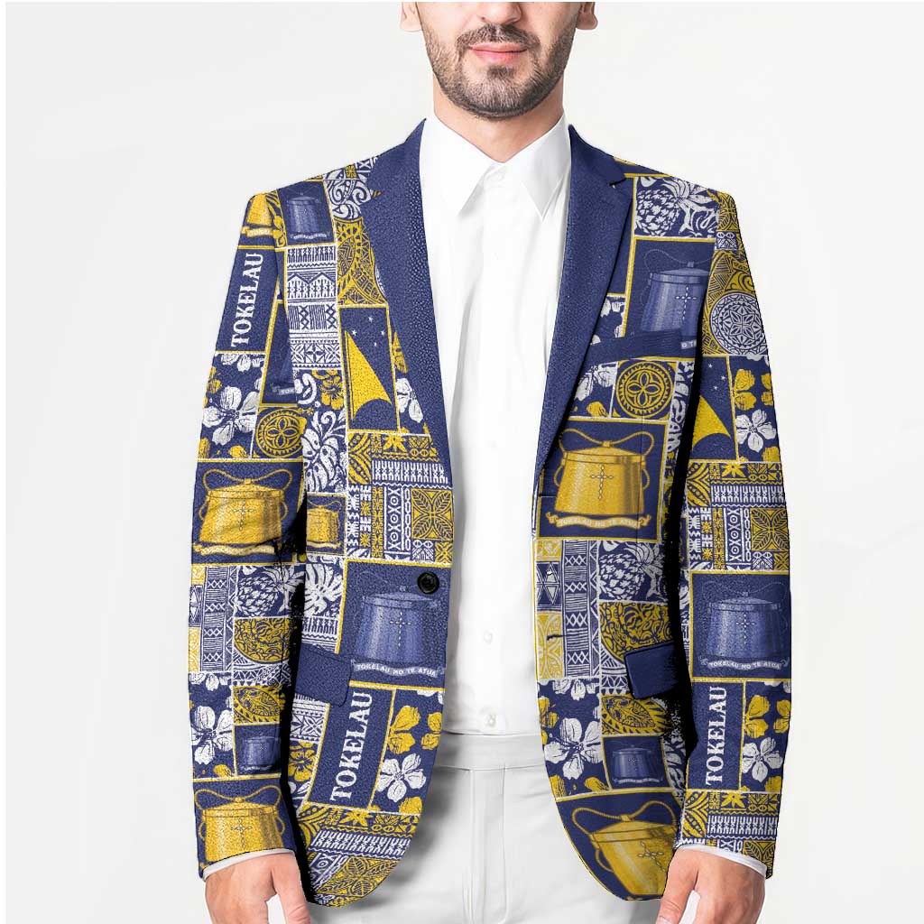 Tokelau Manuia te Kilihimahi Blazer Pacific Patchwork Xmas Vibes - Polynesian Pride