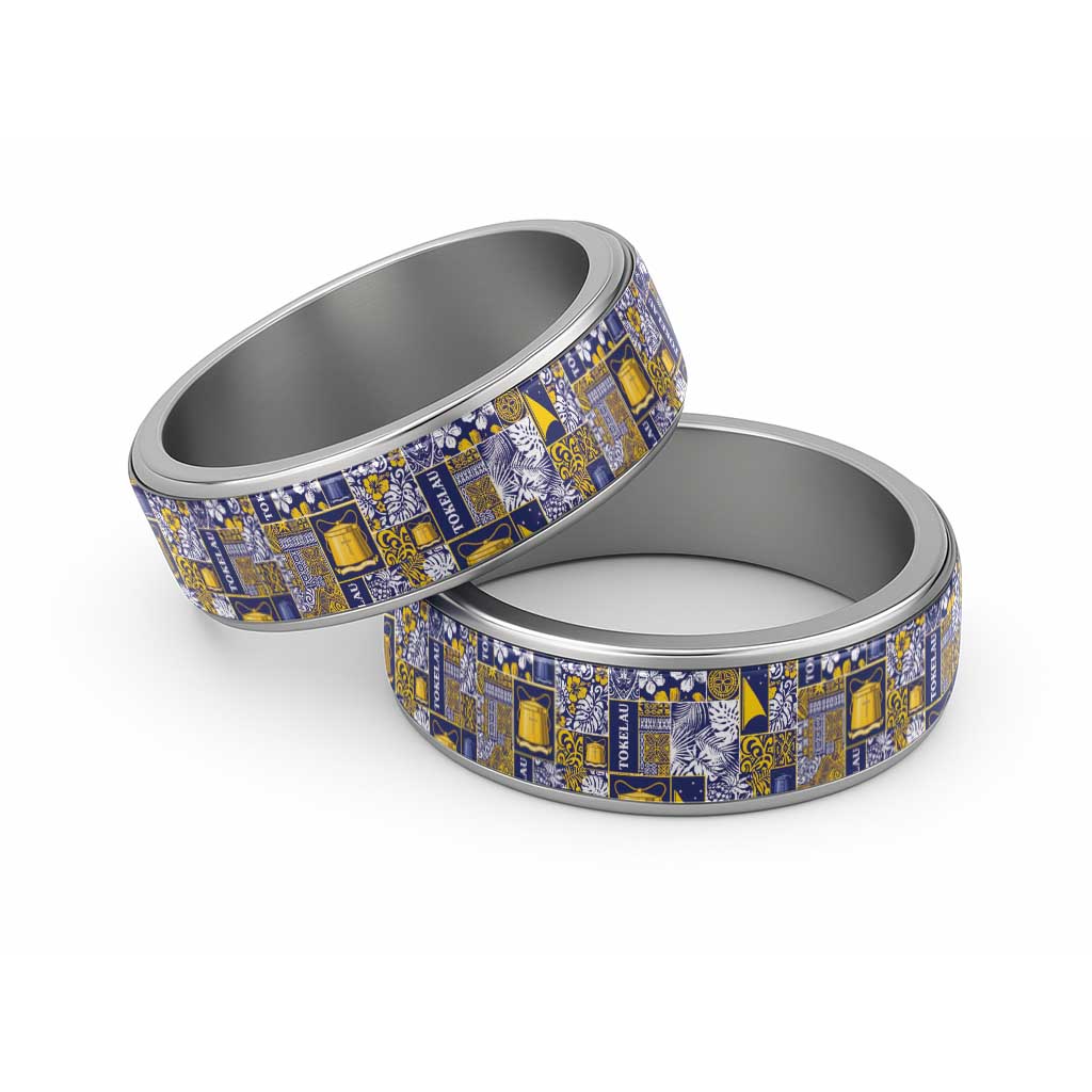 Tokelau Manuia te Kilihimahi Classic Ring Pacific Patchwork Xmas Vibes - Polynesian Pride