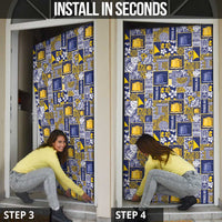 Tokelau Manuia te Kilihimahi Door Cover Pacific Patchwork Xmas Vibes - Polynesian Pride