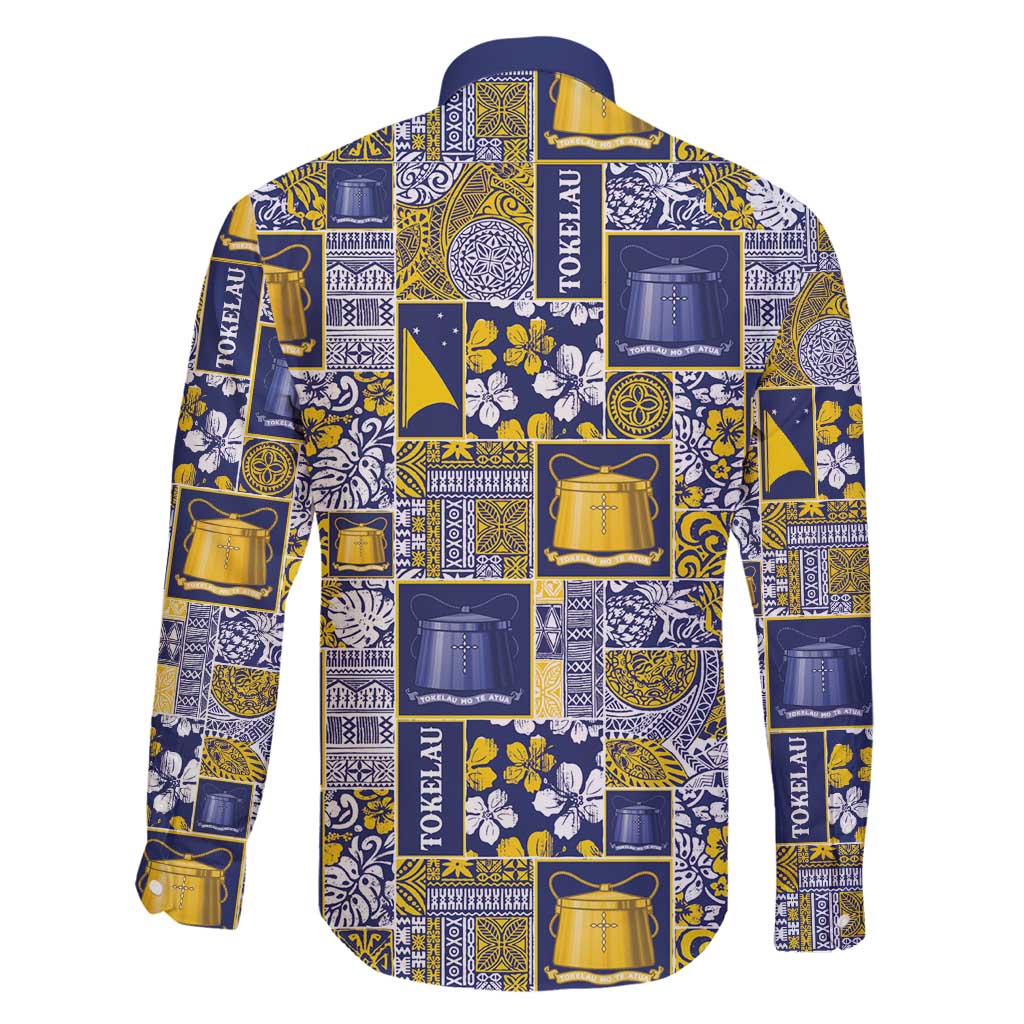 Tokelau Manuia te Kilihimahi Family Matching Long Sleeve Bodycon Dress and Hawaiian Shirt Pacific Patchwork Xmas Vibes - Polynesian Pride