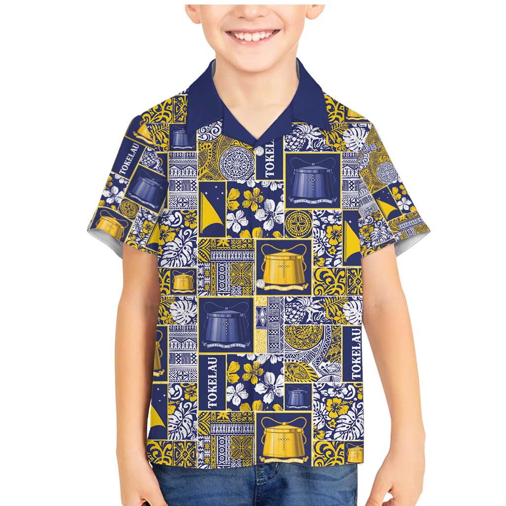 Tokelau Manuia te Kilihimahi Family Matching Mermaid Dress and Hawaiian Shirt Pacific Patchwork Xmas Vibes - Polynesian Pride