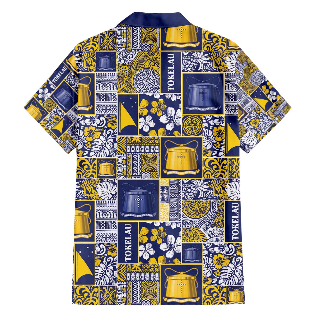 Tokelau Manuia te Kilihimahi Family Matching Off The Shoulder Long Sleeve Dress and Hawaiian Shirt Pacific Patchwork Xmas Vibes - Polynesian Pride