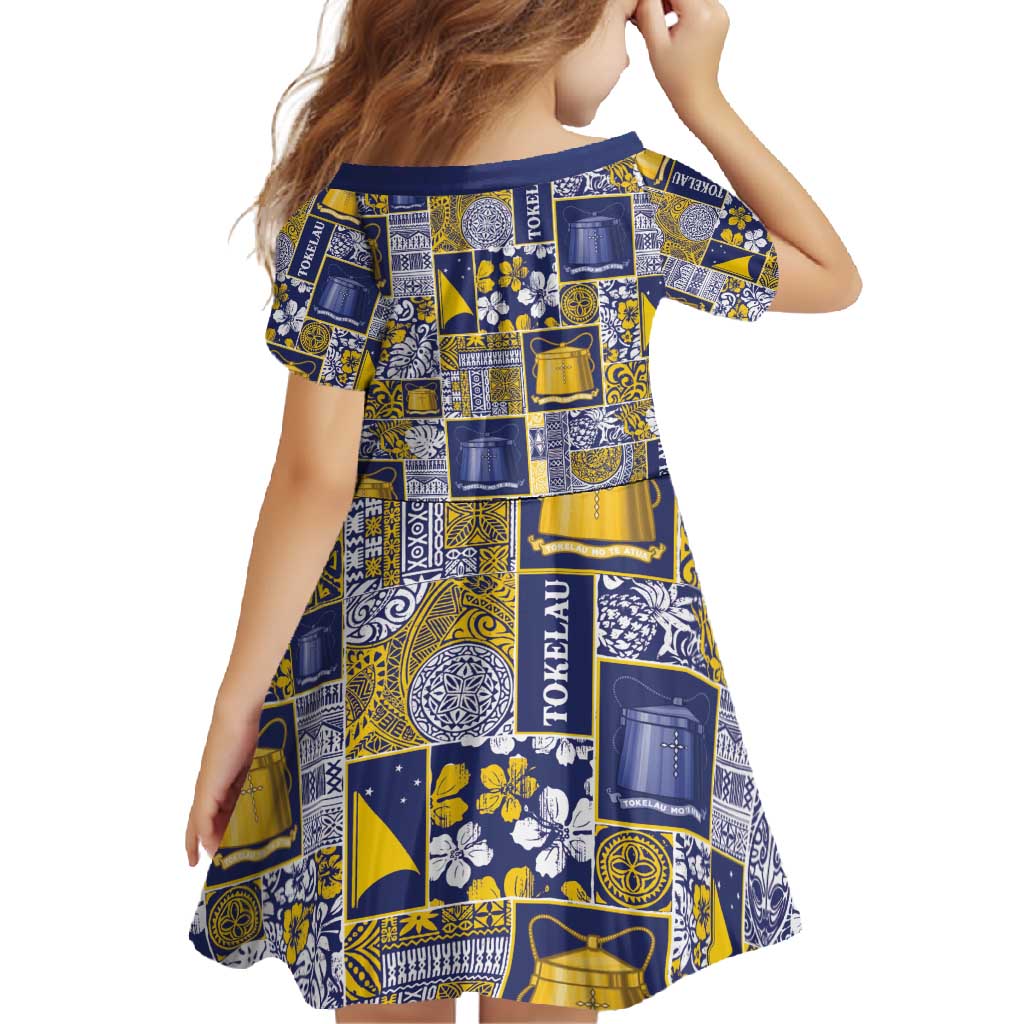 Tokelau Manuia te Kilihimahi Family Matching Off Shoulder Maxi Dress and Hawaiian Shirt Pacific Patchwork Xmas Vibes - Polynesian Pride