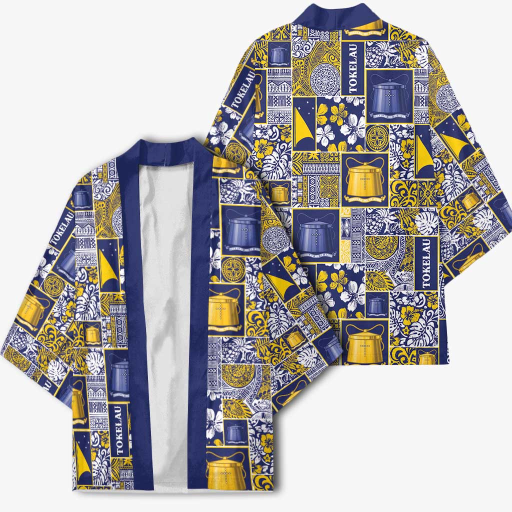 Tokelau Manuia te Kilihimahi Kimono Pacific Patchwork Xmas Vibes - Polynesian Pride