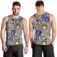 Tokelau Manuia te Kilihimahi Men Tank Top Pacific Patchwork Xmas Vibes - Polynesian Pride