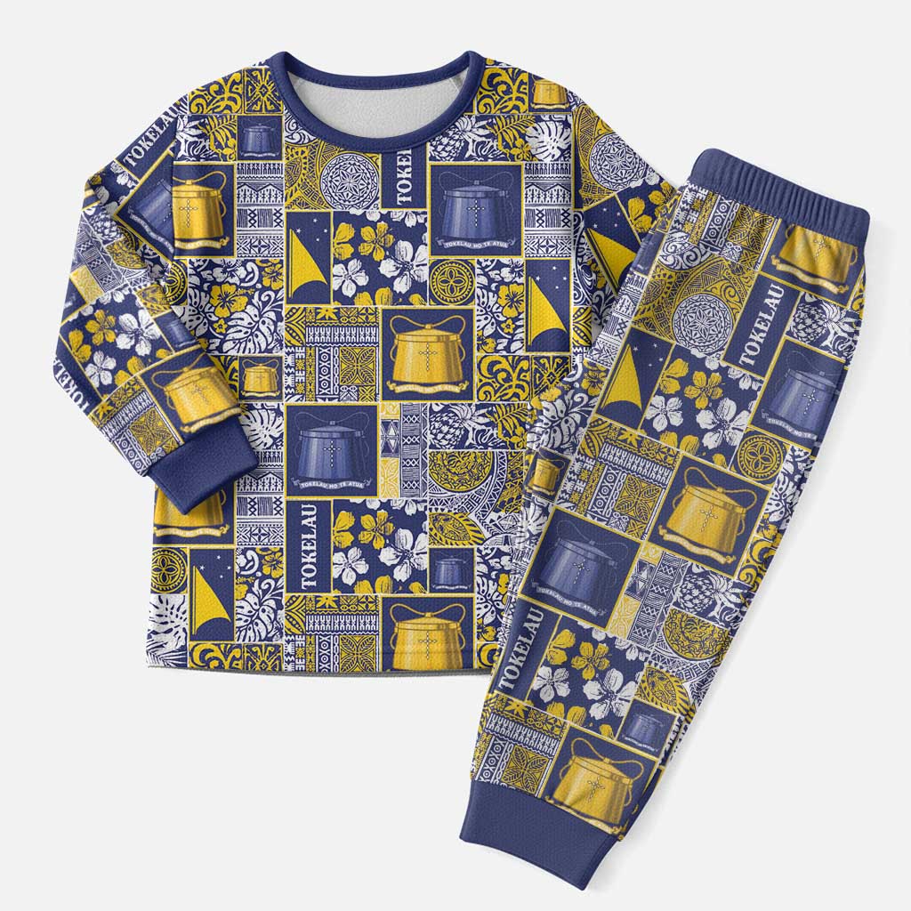 Tokelau Manuia te Kilihimahi Christmas Pajama Set Pacific Patchwork Xmas Vibes - Polynesian Pride