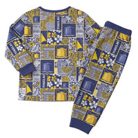 Tokelau Manuia te Kilihimahi Christmas Pajama Set Pacific Patchwork Xmas Vibes - Polynesian Pride