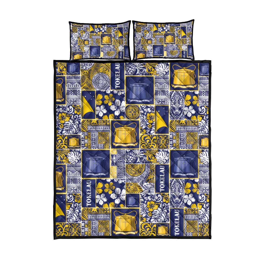 Tokelau Manuia te Kilihimahi Quilt Bed Set Pacific Patchwork Xmas Vibes - Polynesian Pride