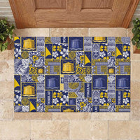 Tokelau Manuia te Kilihimahi Rubber Doormat Pacific Patchwork Xmas Vibes - Polynesian Pride
