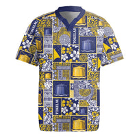 Tokelau Manuia te Kilihimahi Rugby Jersey Pacific Patchwork Xmas Vibes - Polynesian Pride