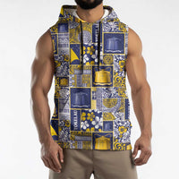 Tokelau Manuia te Kilihimahi Sleeveless Hoodie Pacific Patchwork Xmas Vibes - Polynesian Pride